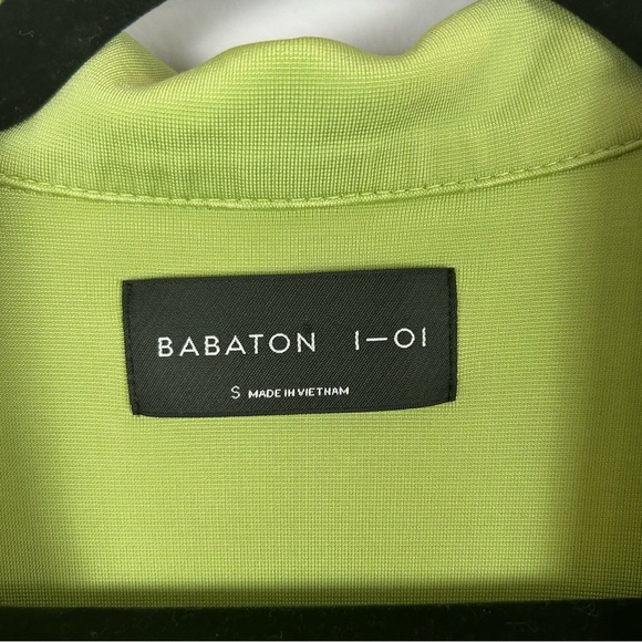 Babaton Oversized Light Green Bowling Style Shirt Size Small - Picture 3 of 12